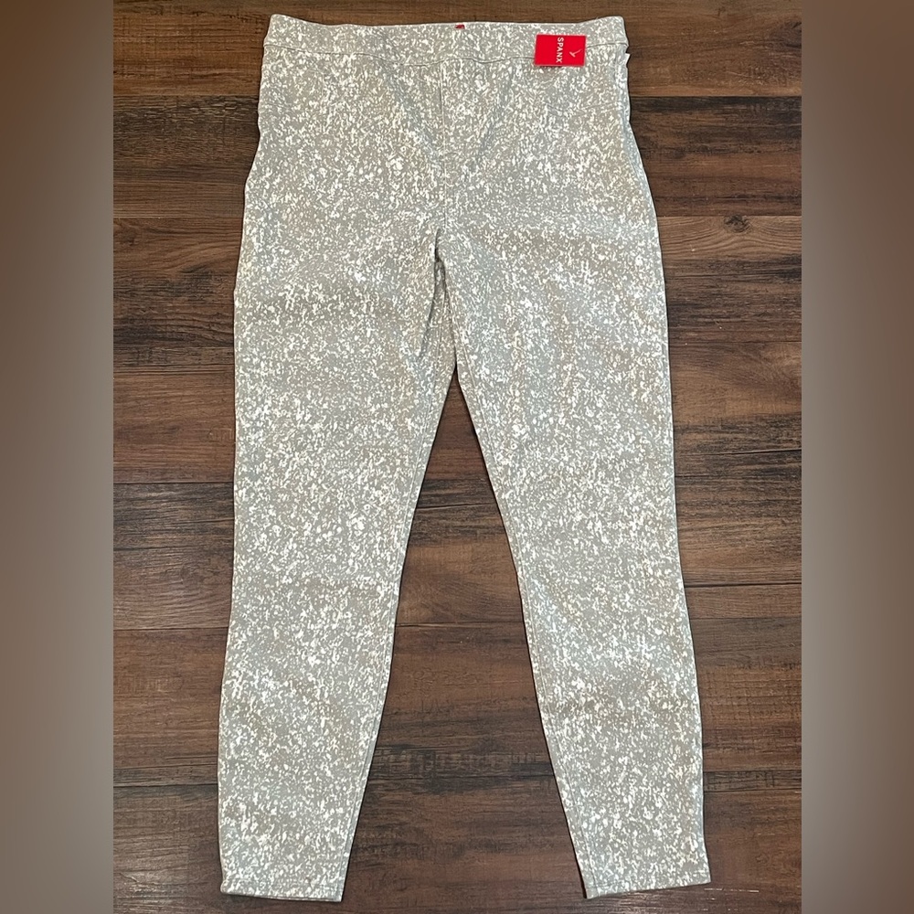 Spanx denim leggings speckled grey